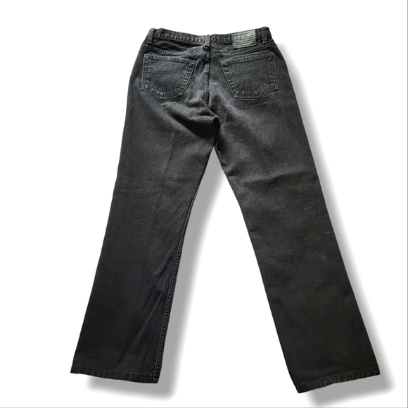 Polo Jeans RALPH‎ LAUREN Straight Cut High Rise Jeans Black Faded Size 12×31 - Picture 8 of 14